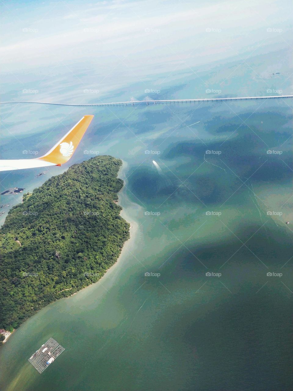 A view from Up Above from Window seat on flying.