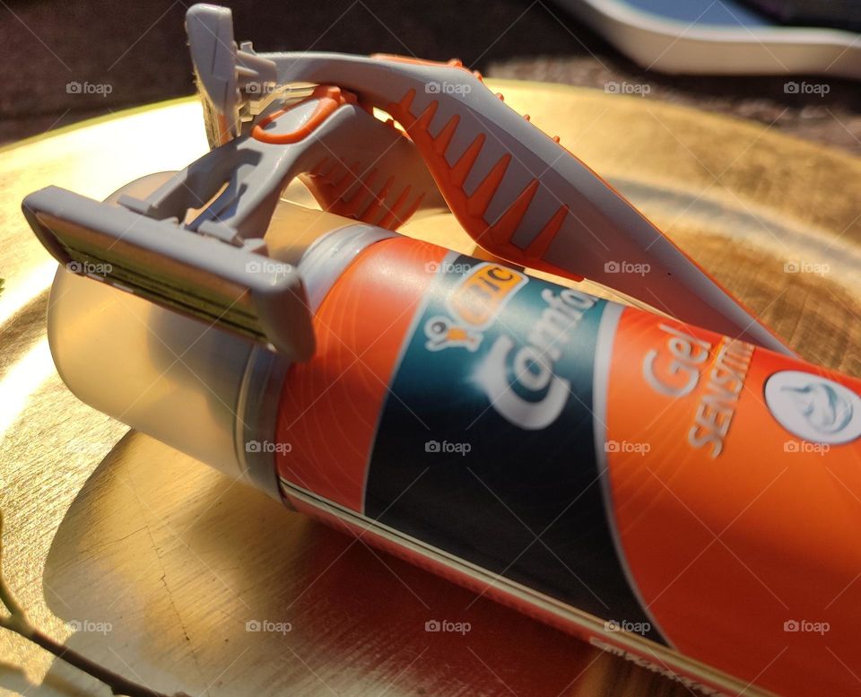 Shaving cream and razors