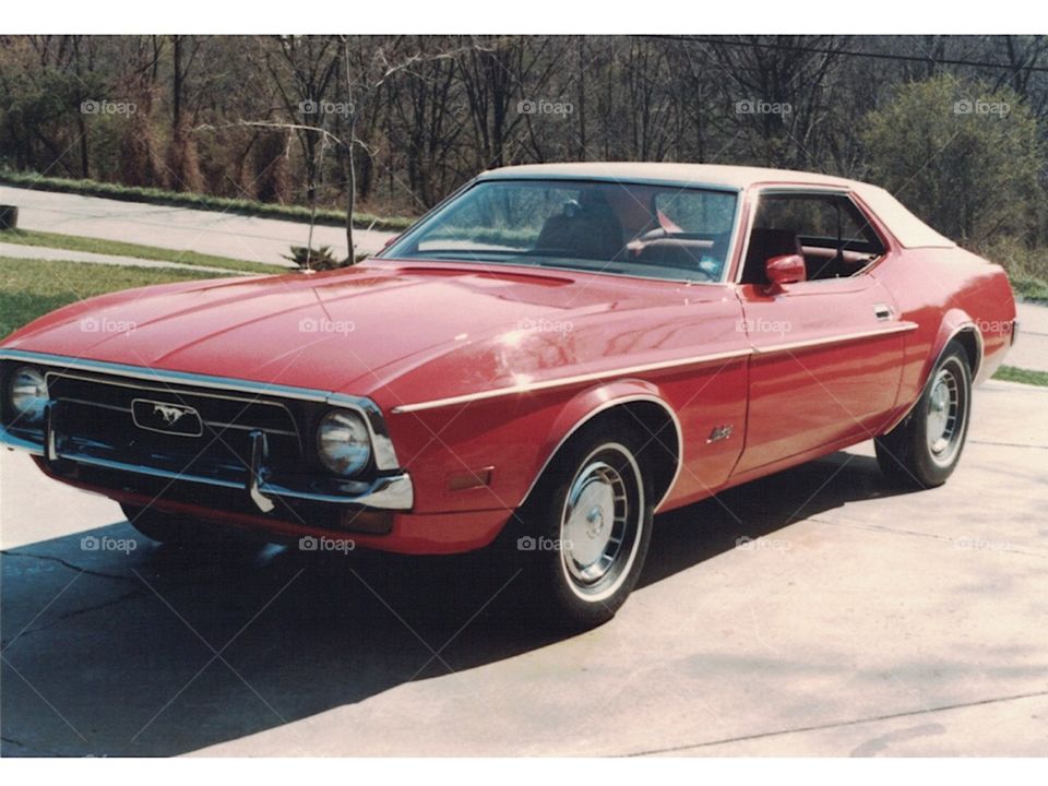 This should be mine! Goals! Red Mustang 1971