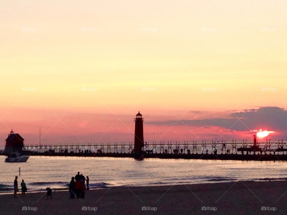 Grand haven sunset