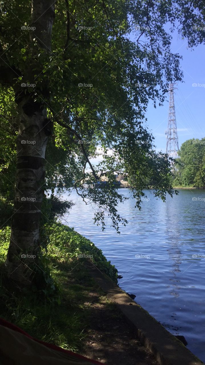 Fremont Canal. Hammocking by the canal