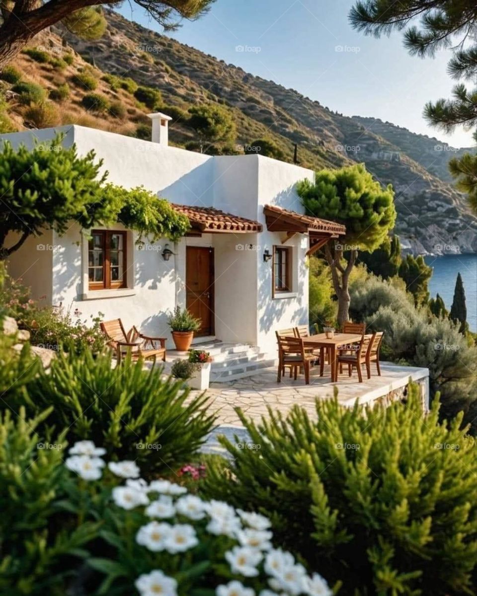 Glory be to God, the magnificent and picturesque view and the natural green trees are a view that is nothing more wonderful than it