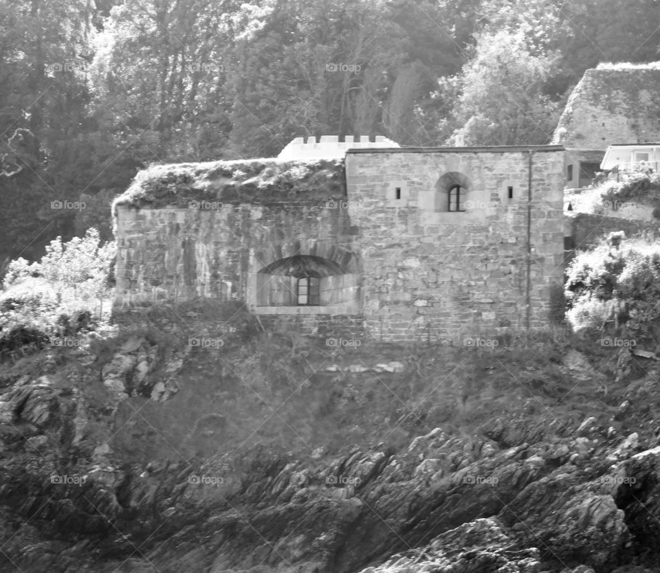 Part of Dartmouth Castle, ancient harbour defences 