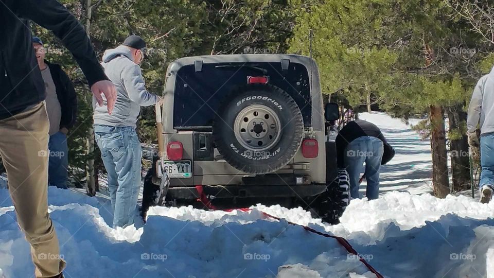 Stuck in the snow