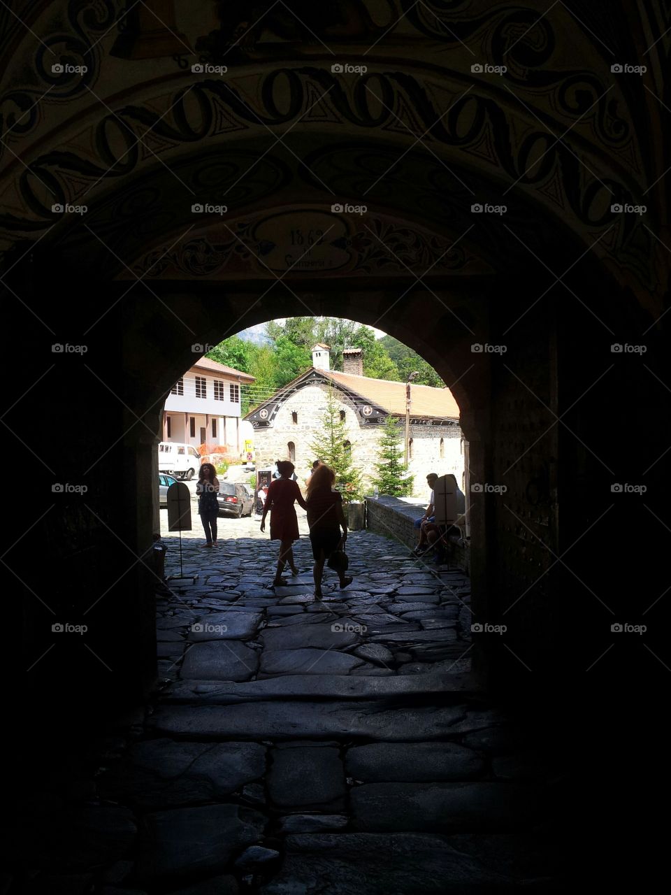 Entrance in Monastery Rilski, Bulgaria
