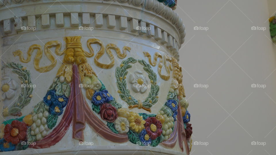 Фрагмент колонны павильона на ВВЦ