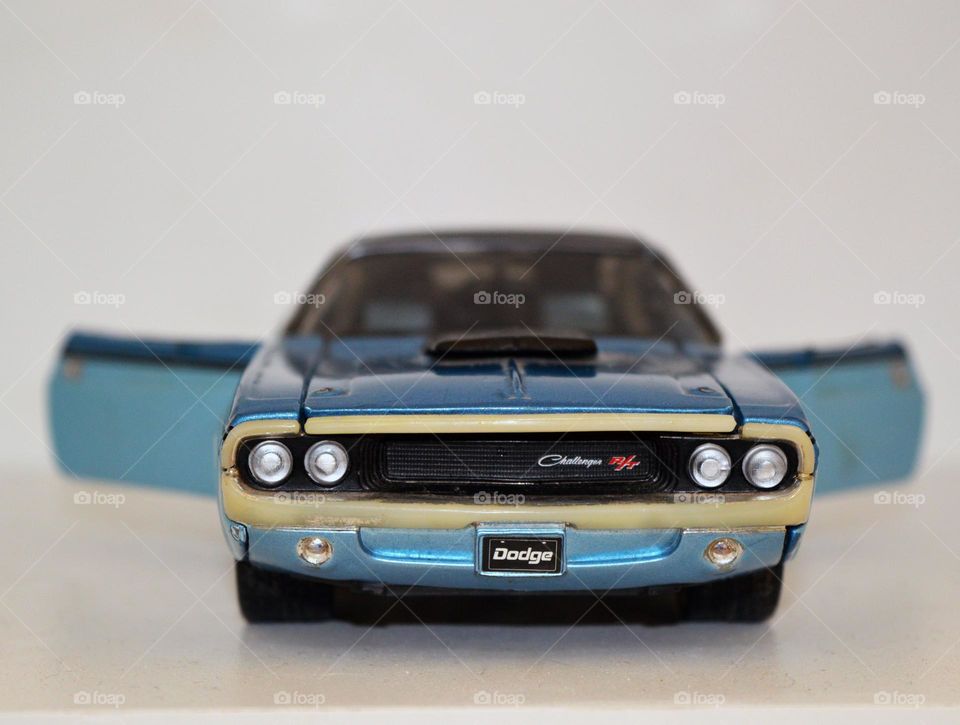 Dodge Challenger toy car front
