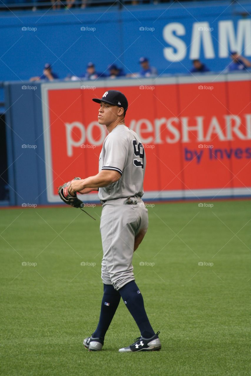 Outfielder for the New York Yankees Aaron Judge 