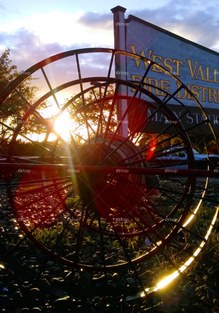 seeing circles in the sunrise