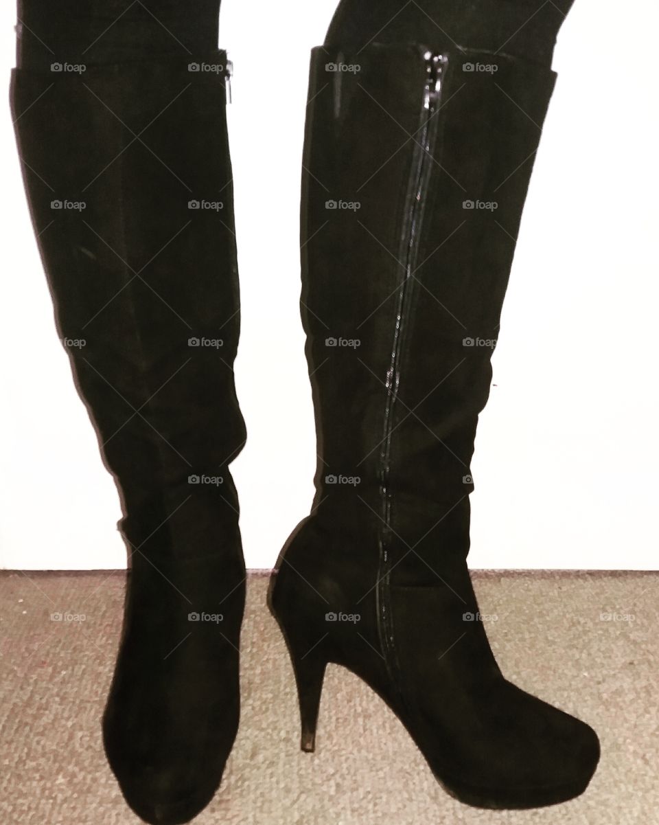 black boots