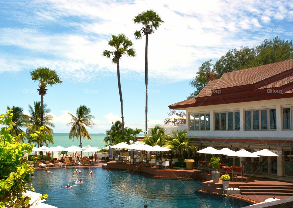 Poolside view