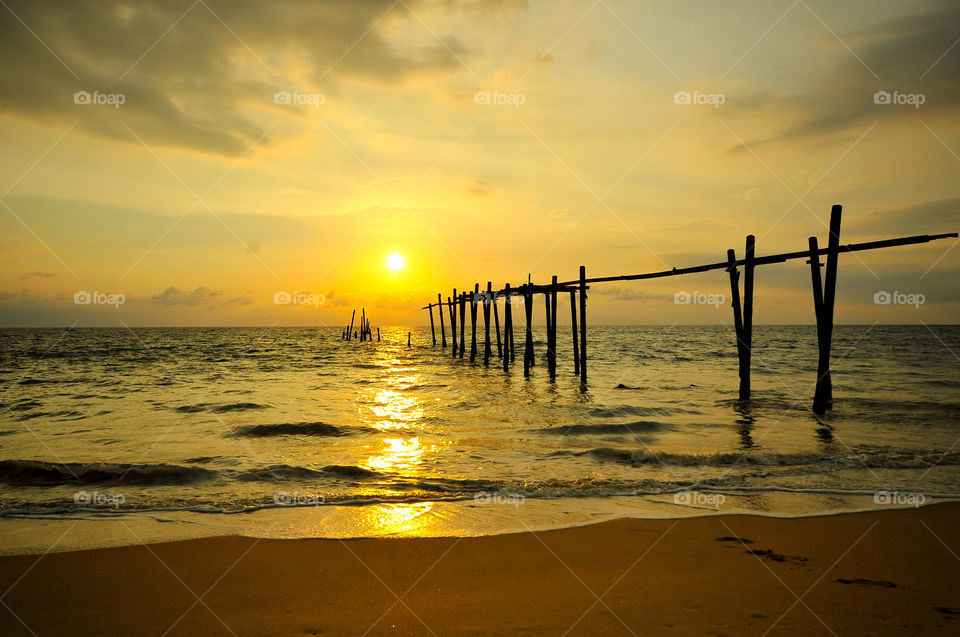 sunset andaman thailand