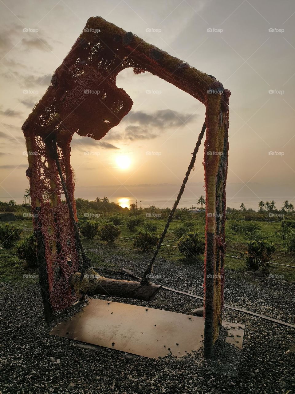 The first light of dawn in Taimali, Taitung County, Taiwan