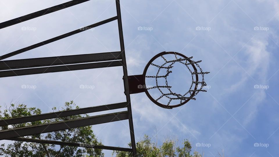 Hole in one basketball