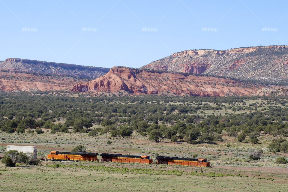 Train in New Mexico