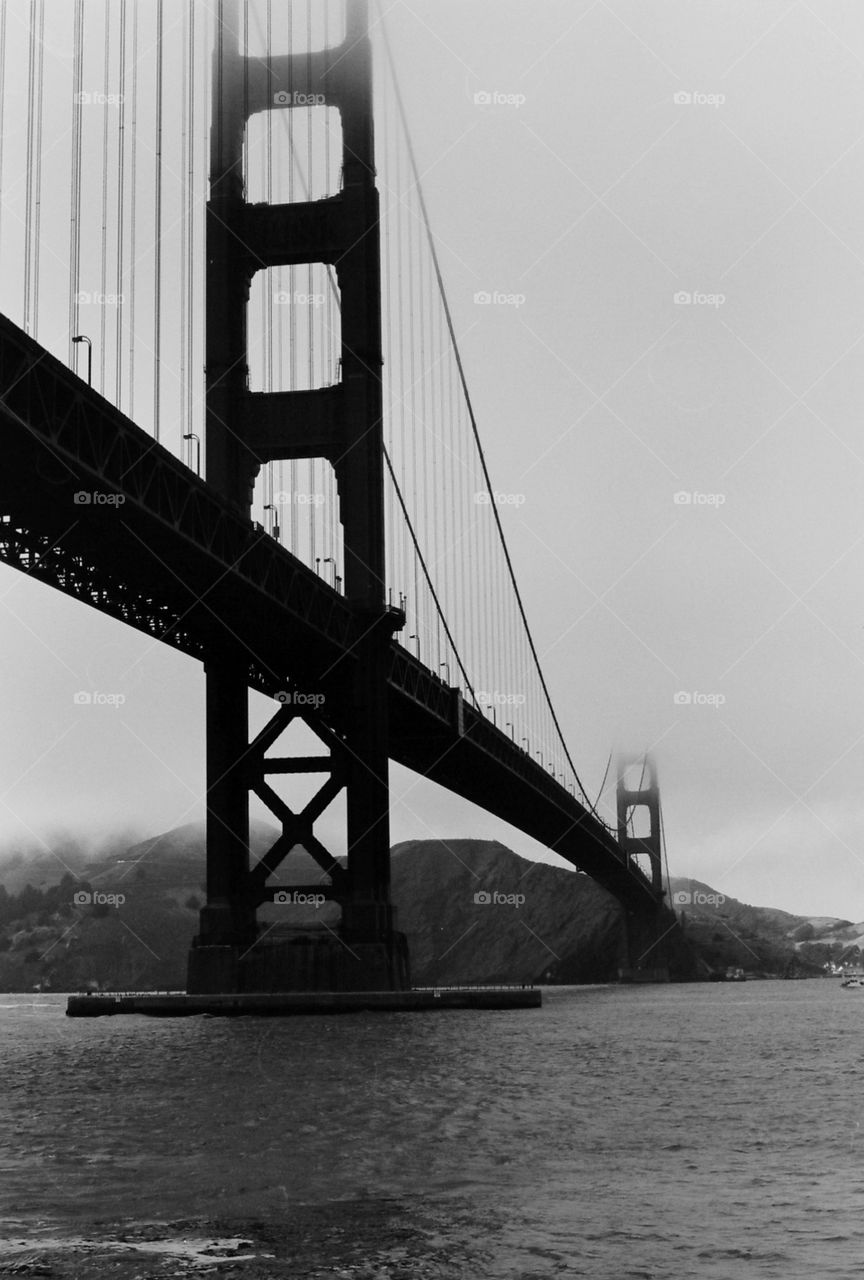 Black and white bridge