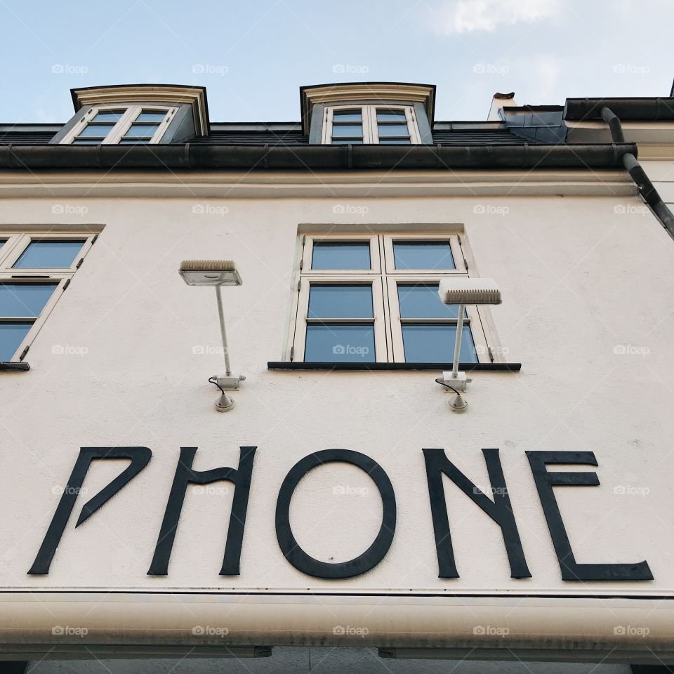 Low angle view: Phone home