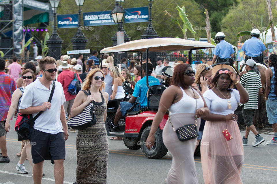 French quarter fastival in New Orleans 