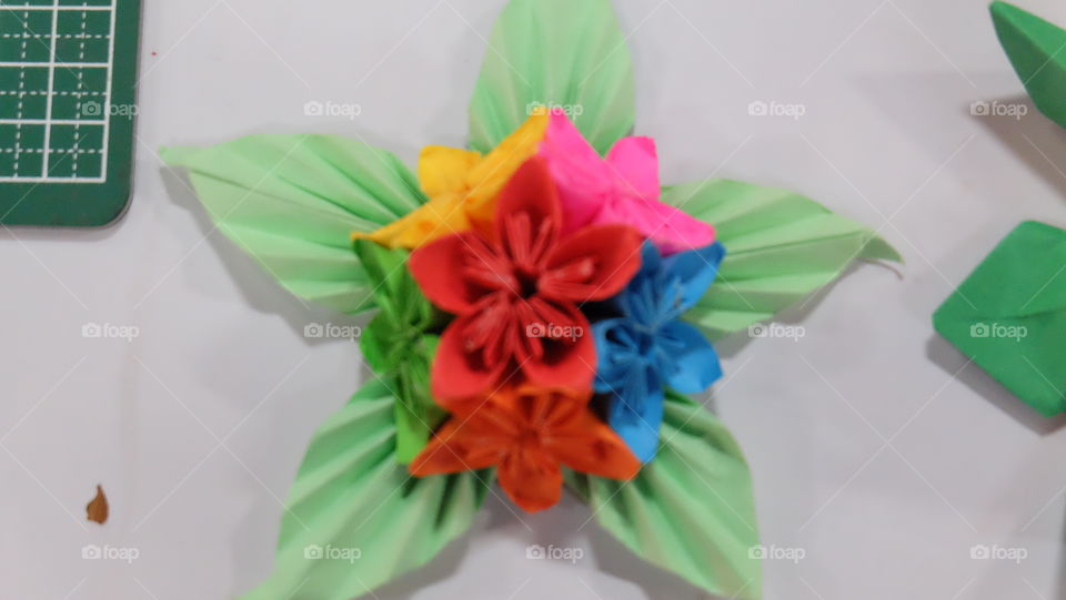 Origami flower