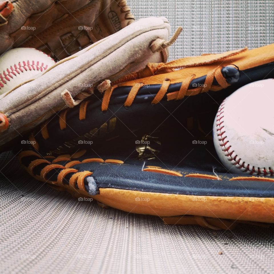 baseball and glove