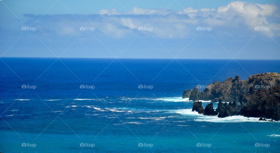 Tenerife island ocean view