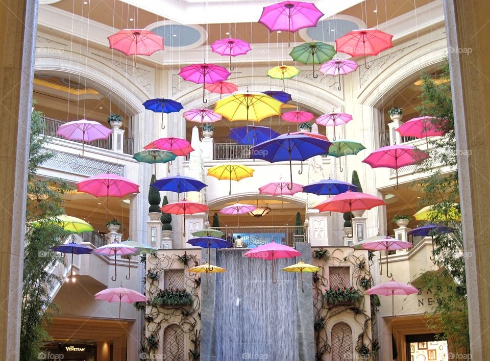 colored umbrellas - Las Vegas
