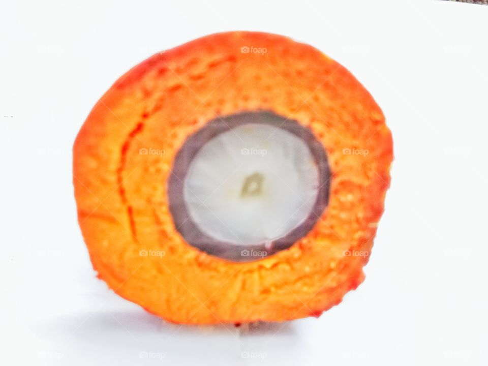 Seeds palm fruit ripe view from front