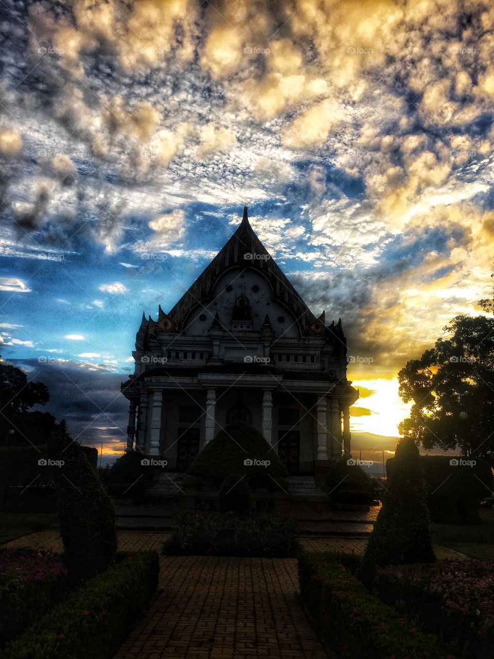 Temple in the morning