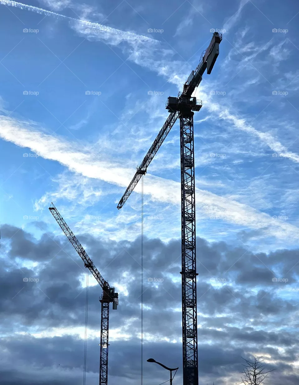 cranes in Paris