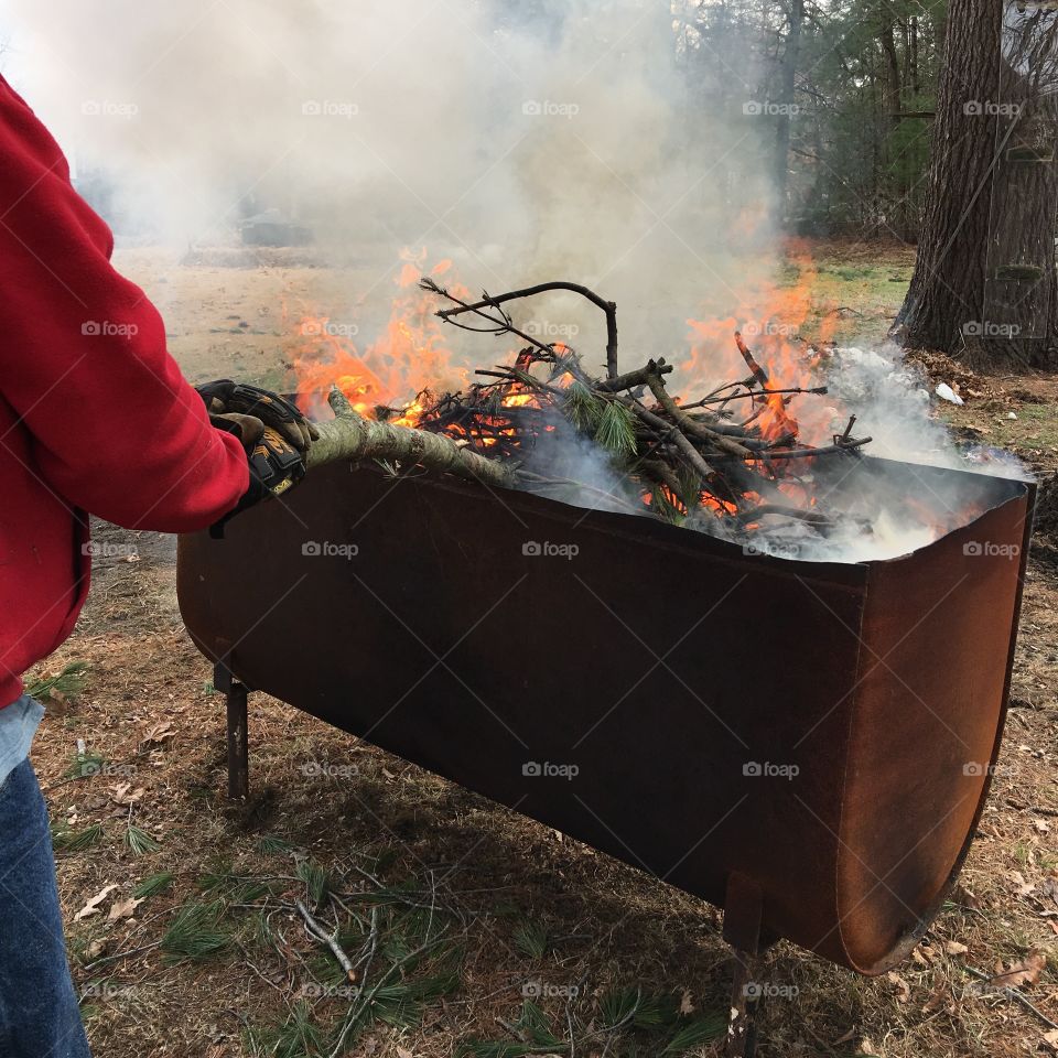 Burning Fire, Woodland Clean Up