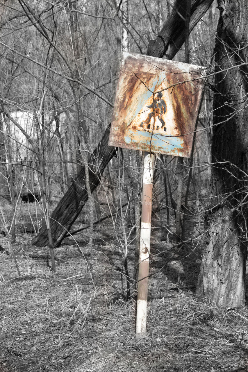 School crossing at Chernobyl 