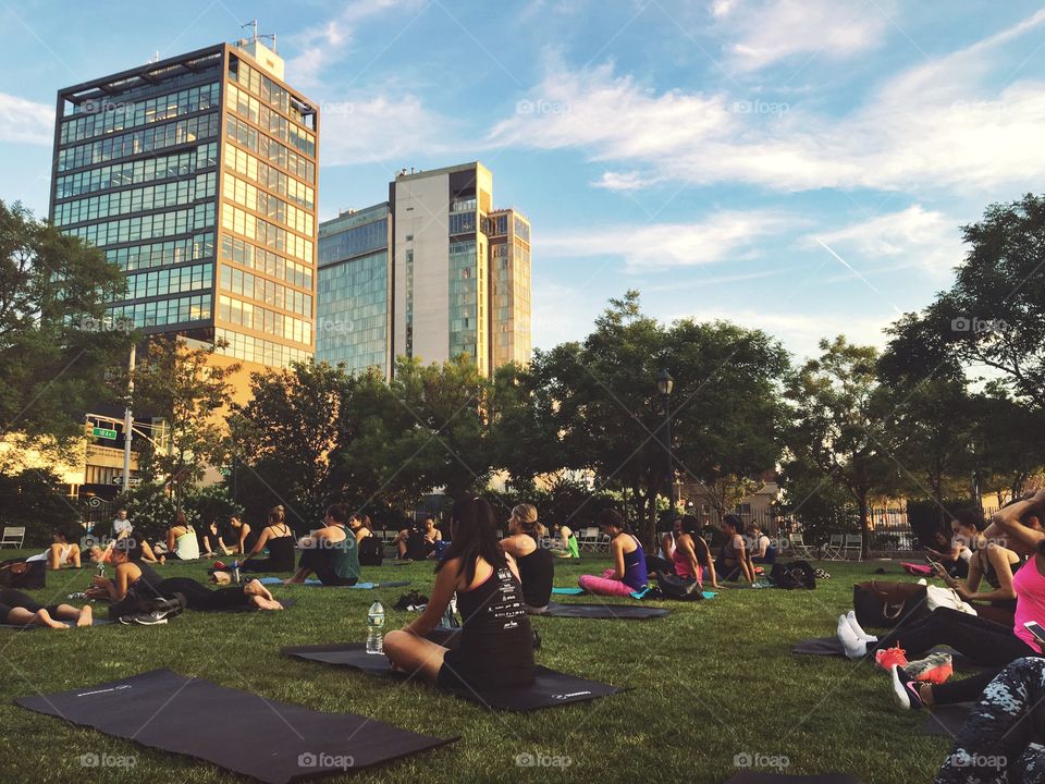 Yoga in New York City 