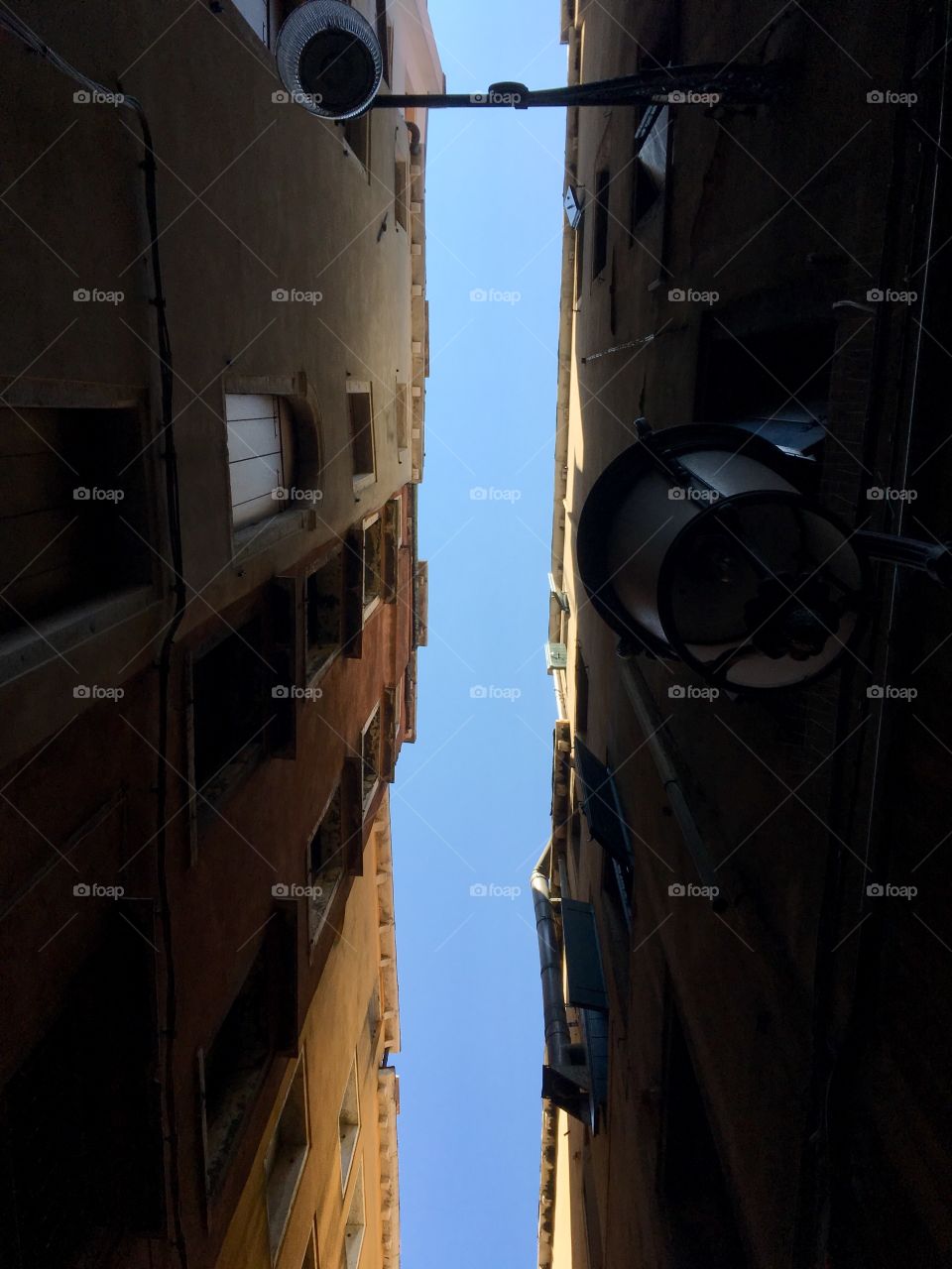 Sky between two buildings 