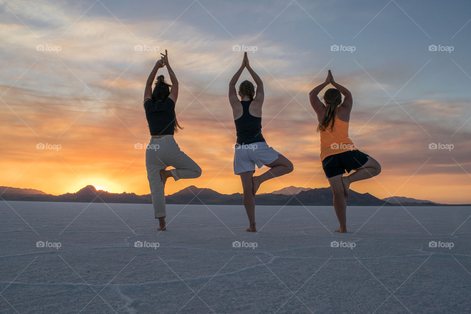 A beautiful evening with some relaxing yoga