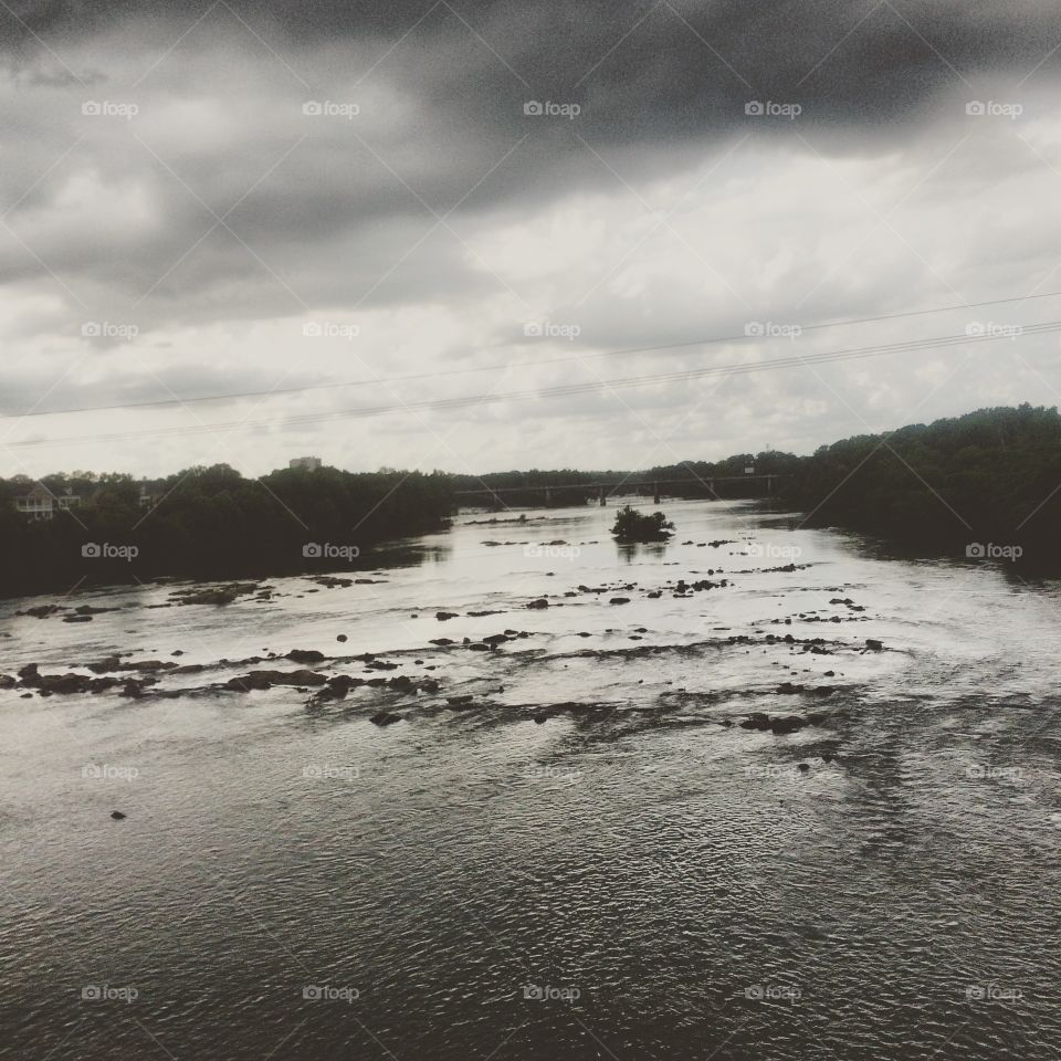 Stormy river 