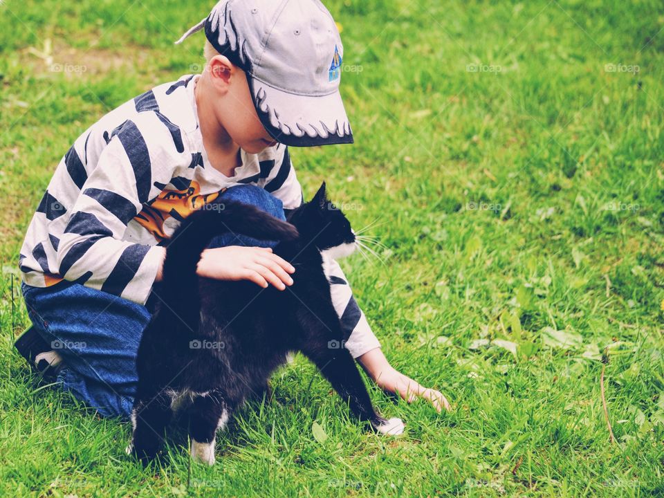 Grass, Child, Outdoors, Summer, Hayfield