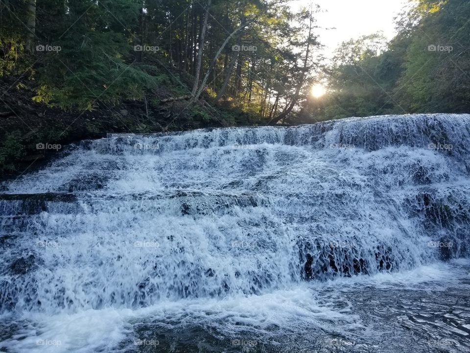 Water, Waterfall, River, Landscape, Stream