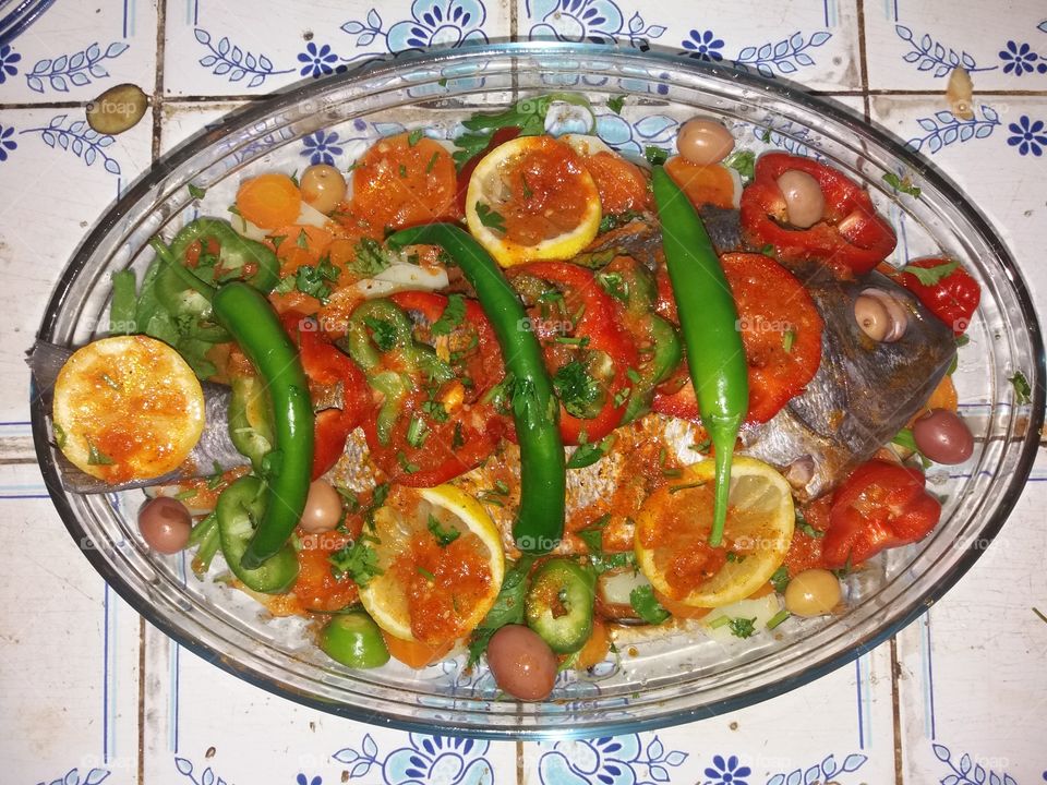 plate fish safi morocco