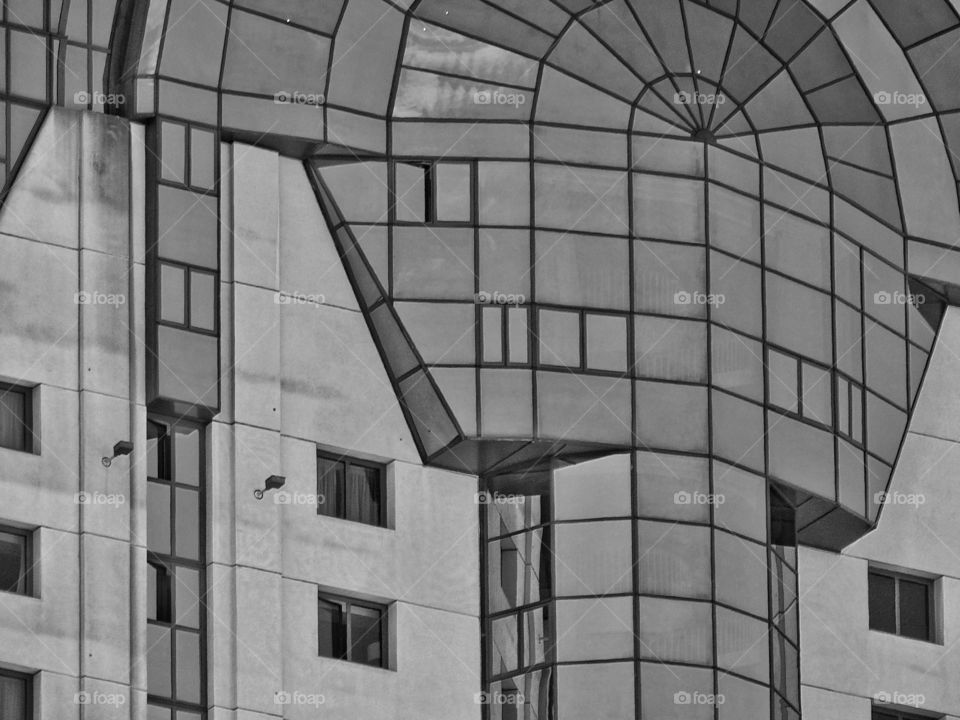 City Architecture. Modern Architecture In Black And White
