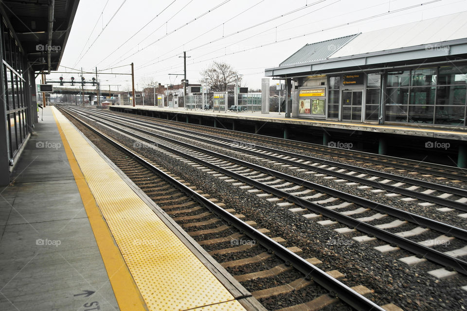 Newark Train Station rail lines