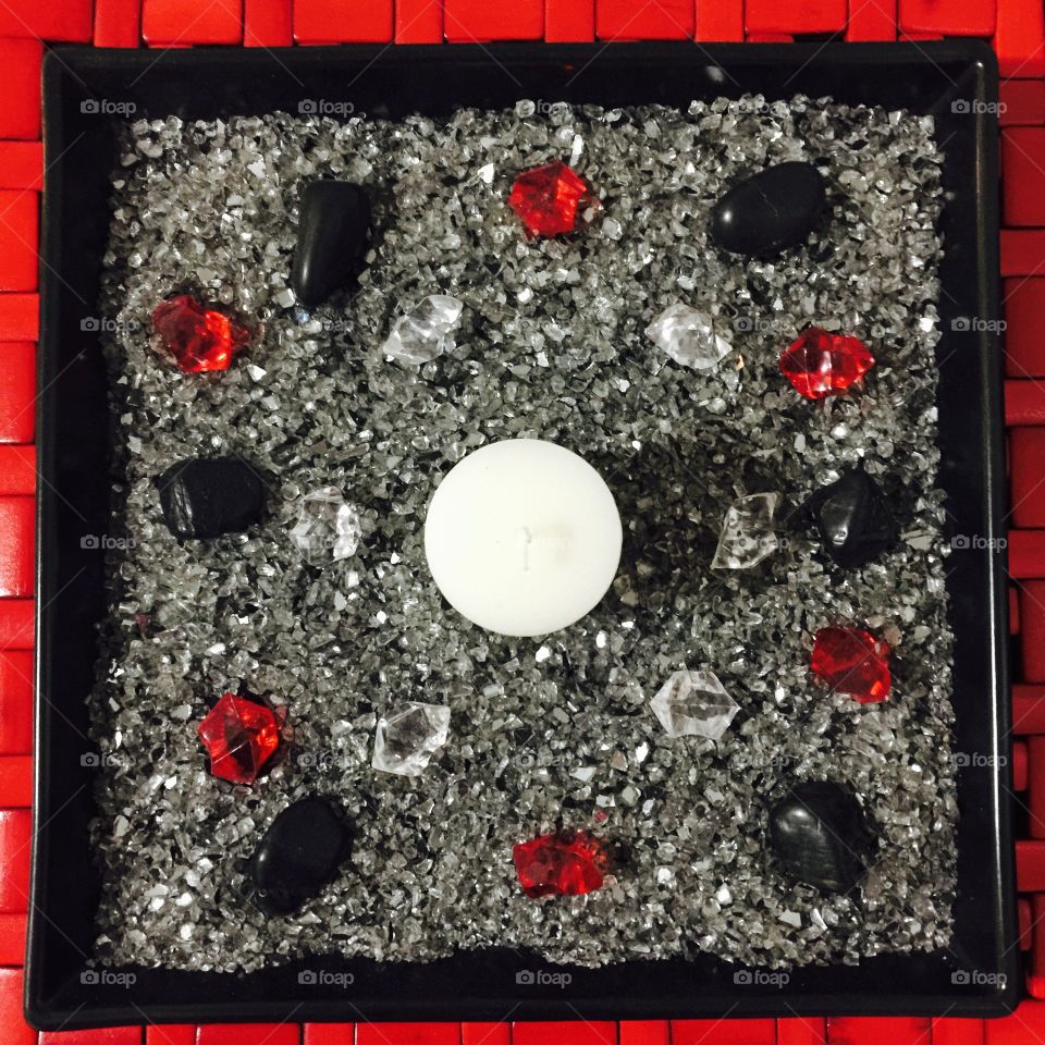 Meditation. I have made this, so that I may find my equilibrium as I sit before it and meditate. 