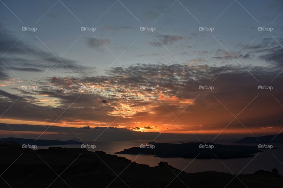 Sunset in Santorini