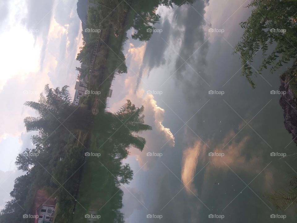 late afternoon river