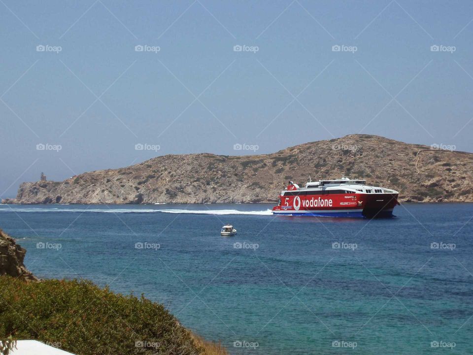 Greece, Ios port. Greece, Ios port