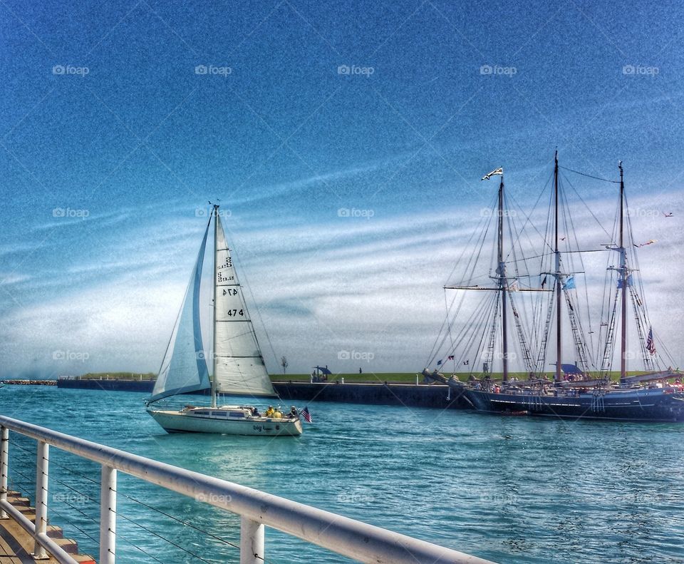 Sailboat and Schooner