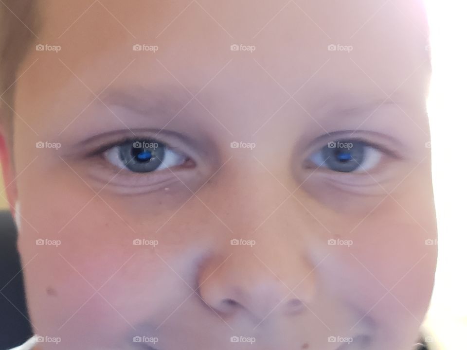 blue eyed grandson