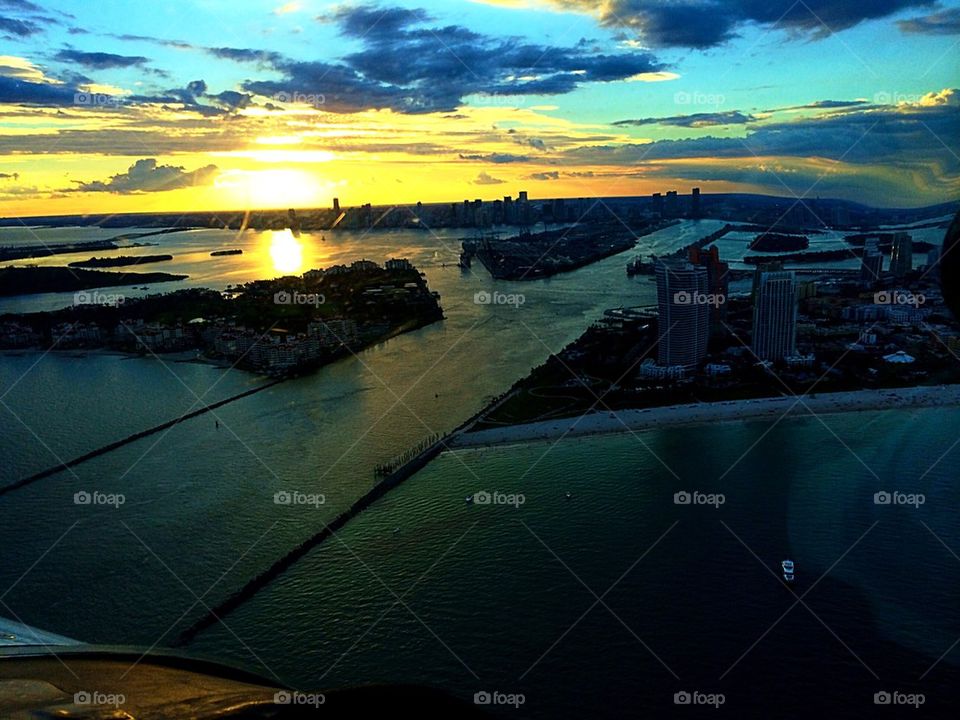 Sky view of Miami