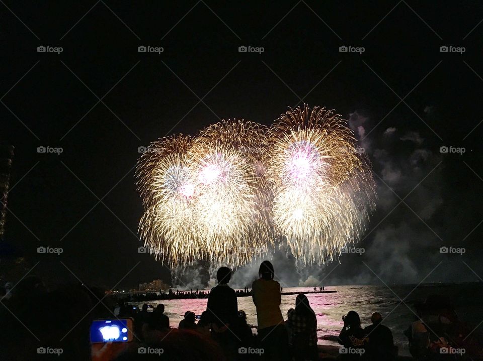 The Spectacular Nagaoka Fireworks Show at Honolulu Festival 2016