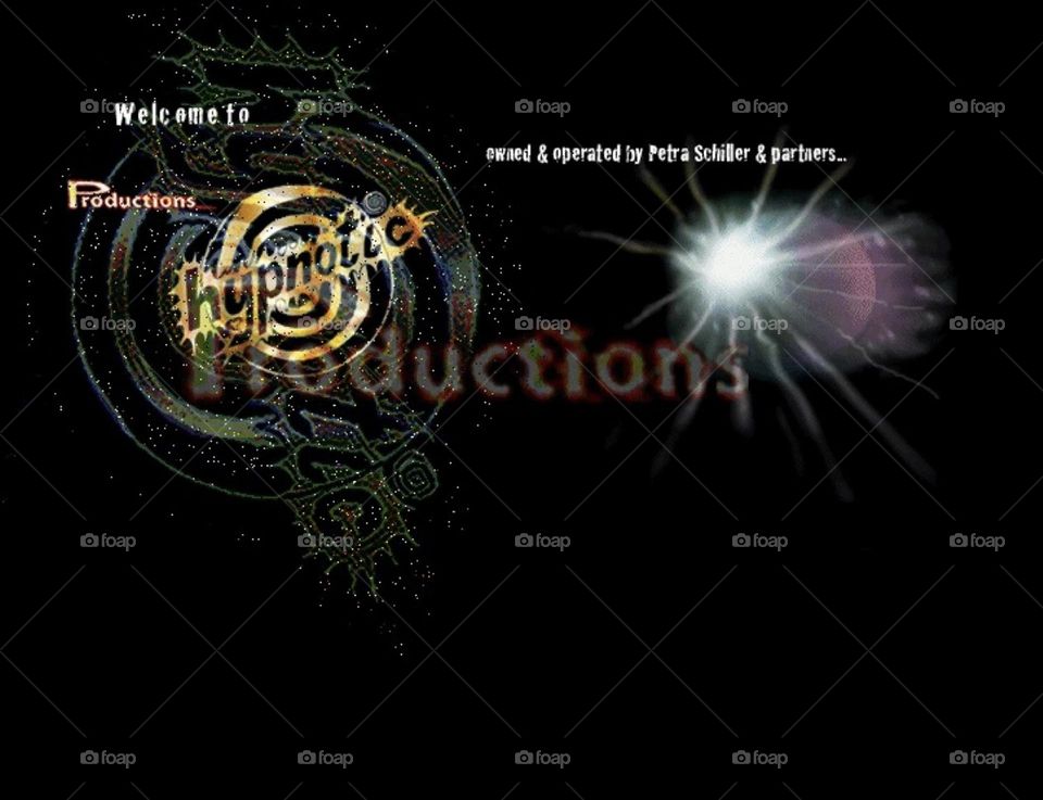 This is a still image from the „hypnotic Productions“ animation that runs for the final credits of the original videos I publish on my YouTube channel. https://youtube.com/@productionshypnotic?si=ELueYufYDnSaL6k1 2010. Hypnotic Productions