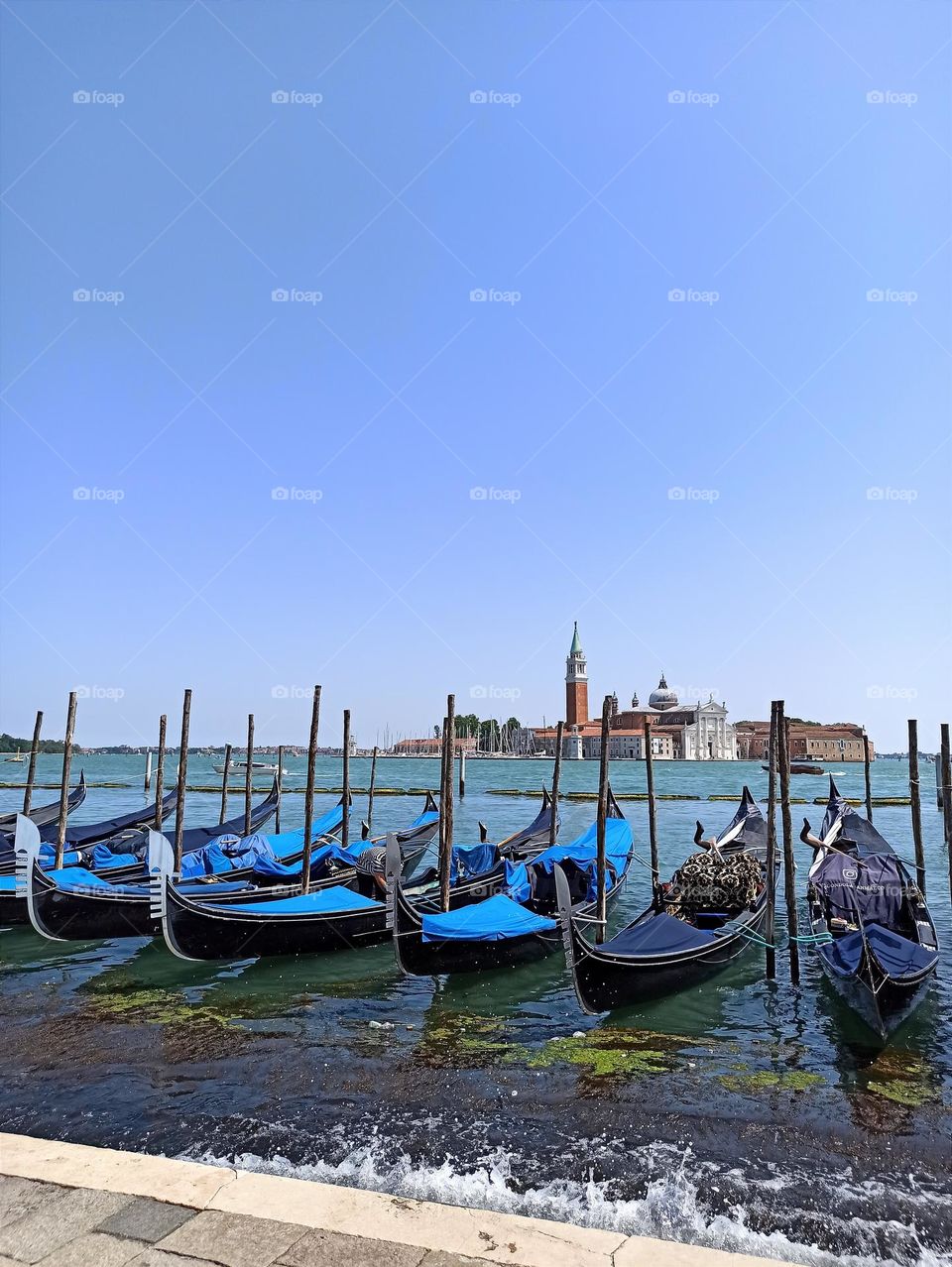 Venice, Gondolas, gondoliers, summer,
